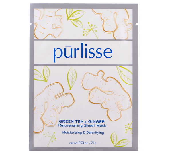 Green Tea + Ginger Rejuvenating Sheet Mask1