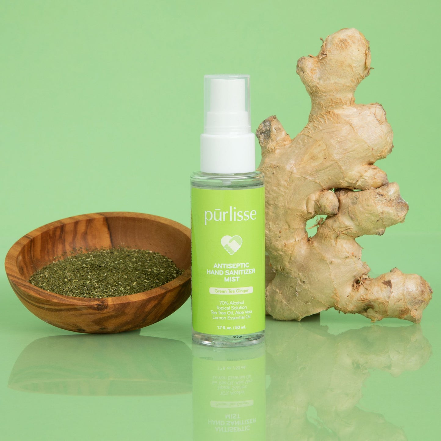 Green Tea Ginger | Scented Antiseptic Hand Sanitizer Mist8