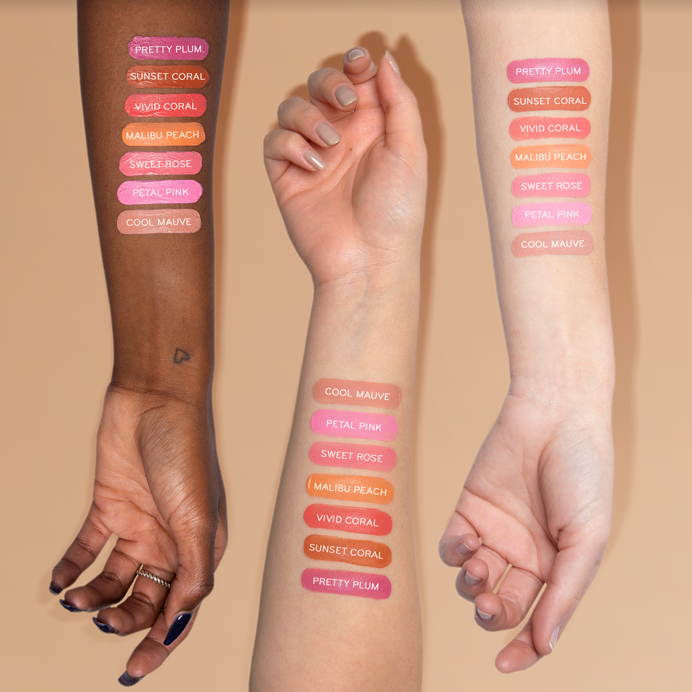 Vivid_Coral Cool_Mauve Malibu_Peach Sunset_Glow Petal_Pink Sweet_Rose Pretty_PlumBlush Glow BB Cheek Color 10.00% Off Auto renew4