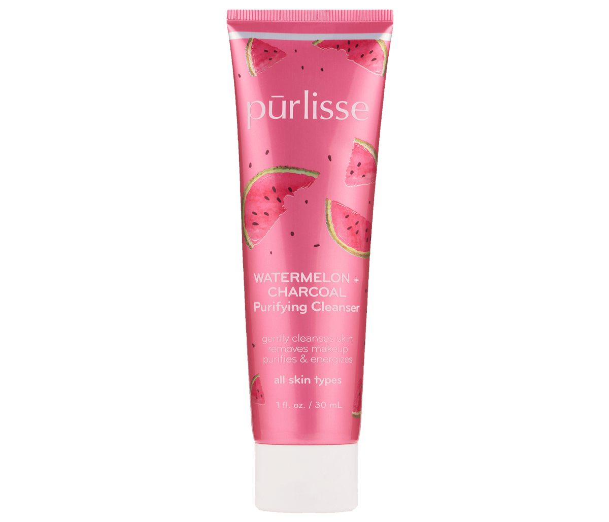 TRAVEL - Watermelon + Charcoal Purifying Cleanser1