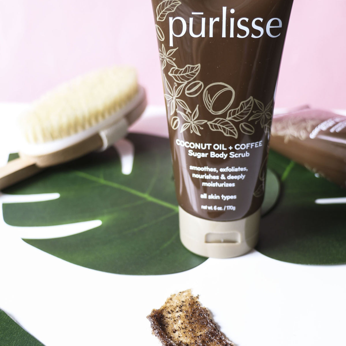How to use Coconut Oil + Coffee Sugar Body Scrub purlisse