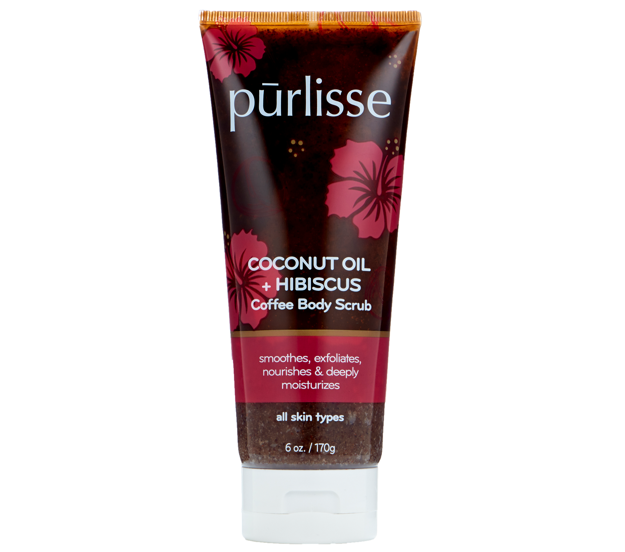 Coconut Oil + Hibiscus Coffee Body Scrub purlisse