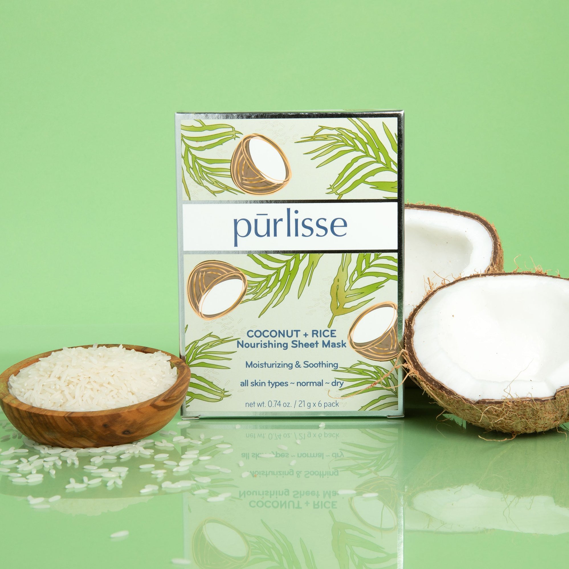 Coconut + Rice Nourishing Sheet Mask purlisse