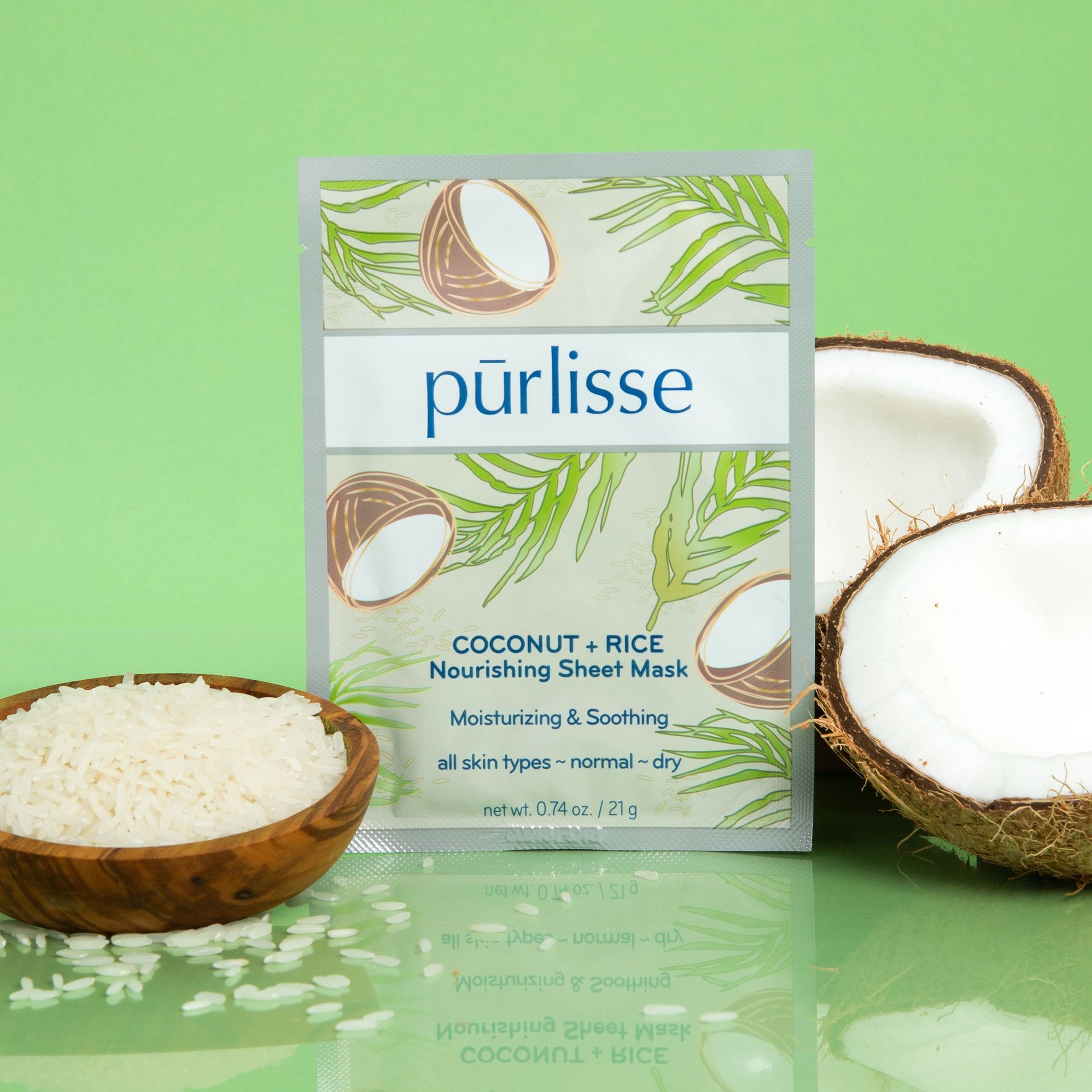Coconut + Rice Nourishing Sheet Mask purlisse
