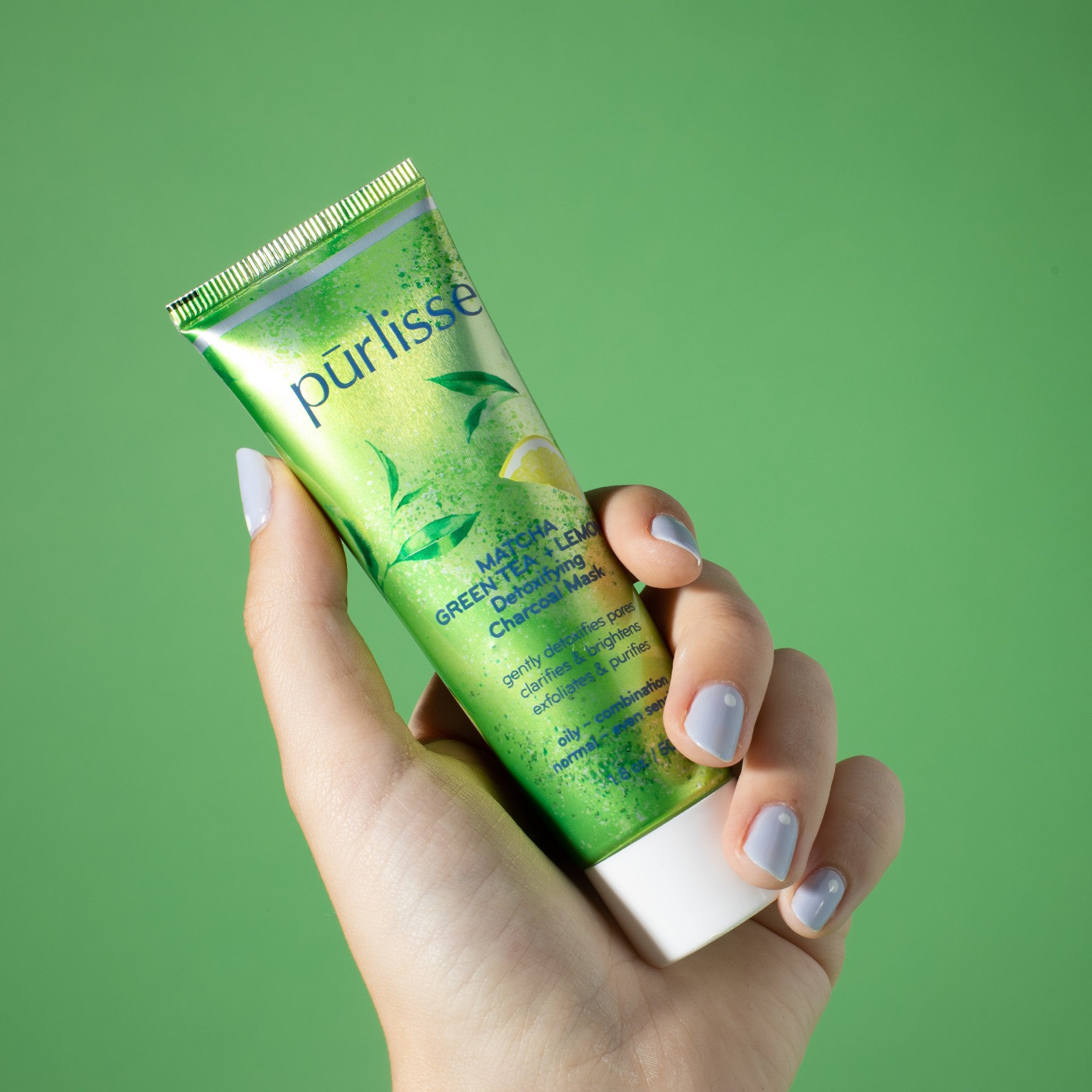 Matcha Green Tea + Lemon Detoxifying Charcoal Mask – purlisse